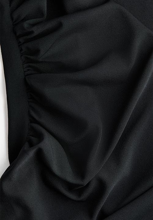 H&M - Gathered top - black