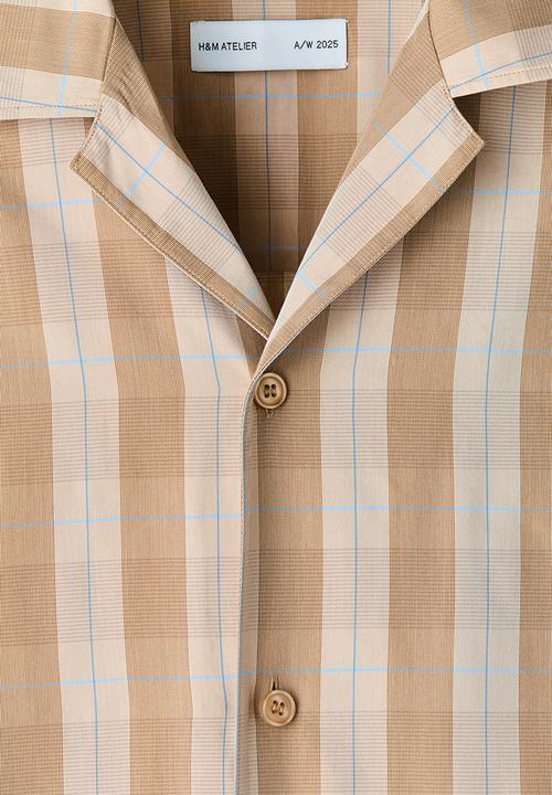H&M - Overshirt - beige/checked