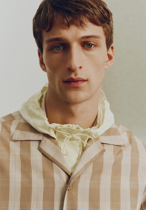 H&M - Overshirt - beige/checked