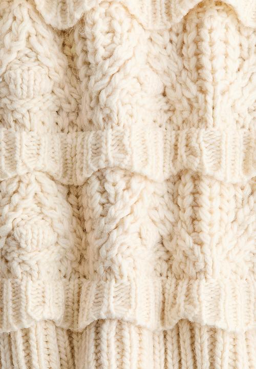H&M - Textured-knit jumper - light beige