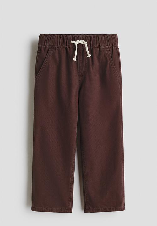 H&M - Canvas carpenter trousers - dark brown