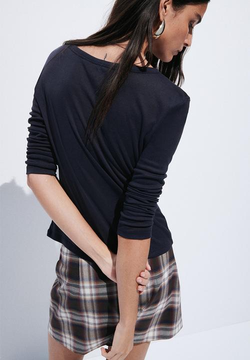 H&M - Jersey top - navy blue