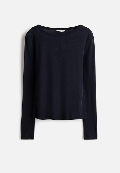 H&M - Jersey top - navy blue