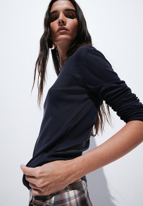 H&M - Jersey top - navy blue