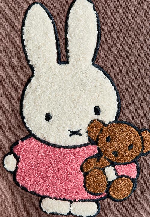 H&M - Appliqu?d sweatshirt - brown/miffy