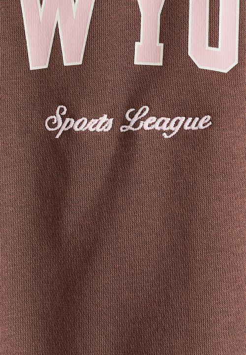 H&M - Printed sweatshirt - brown/new york