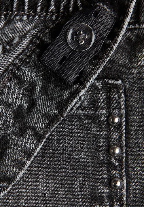 H&M - Wide leg jeans - dark denim grey