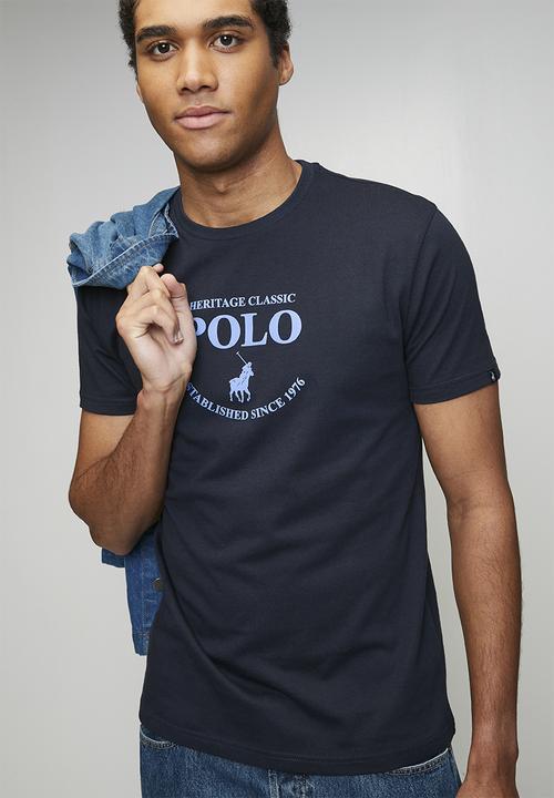 POLO - Connor Heritage Logo Printed Ss Tee - Navy