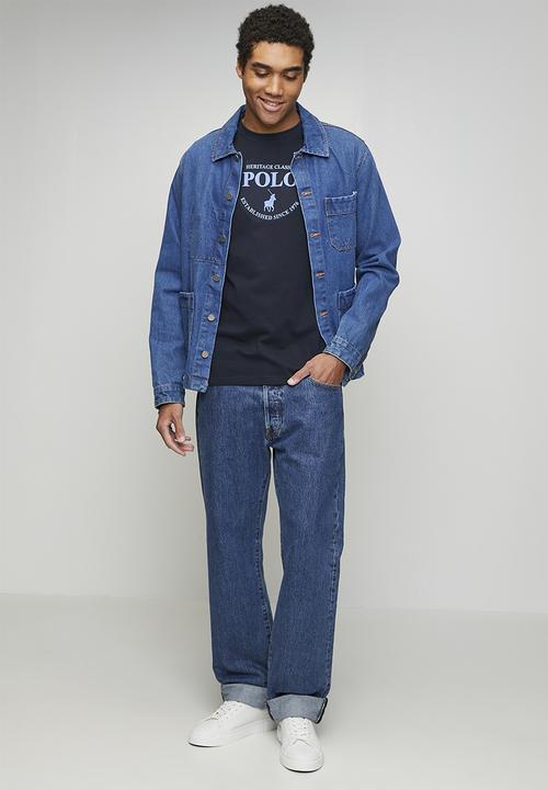 POLO - Connor Heritage Logo Printed Ss Tee - Navy