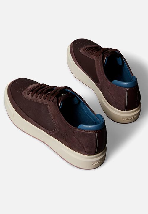 Calvin Klein - Basket Cupsole Laceup - Bordeaux/Muddy Brown/Navy Teal