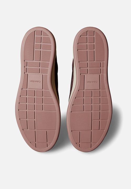 Calvin Klein - Basket Cupsole Laceup - Bordeaux/Muddy Brown/Navy Teal