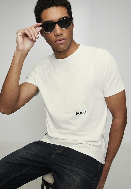 POLO - Phila Block Hd Print Ss Tee - Off White