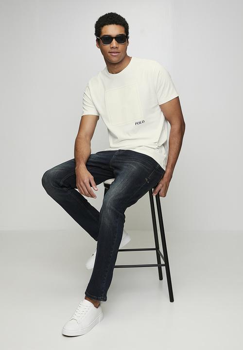 POLO - Phila Block Hd Print Ss Tee - Off White