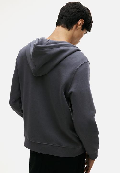 H&M - Regular fit zip-through hoodie - dark grey