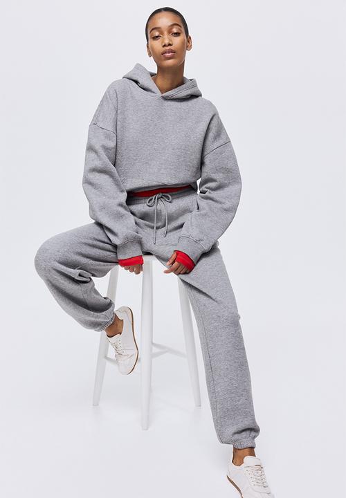 H&M - Cotton-blend sweatpants - grey marl