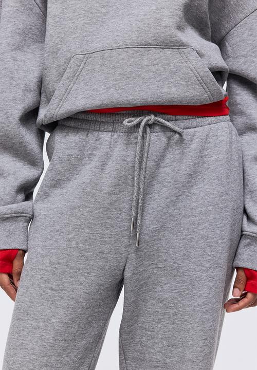 H&M - Cotton-blend sweatpants - grey marl
