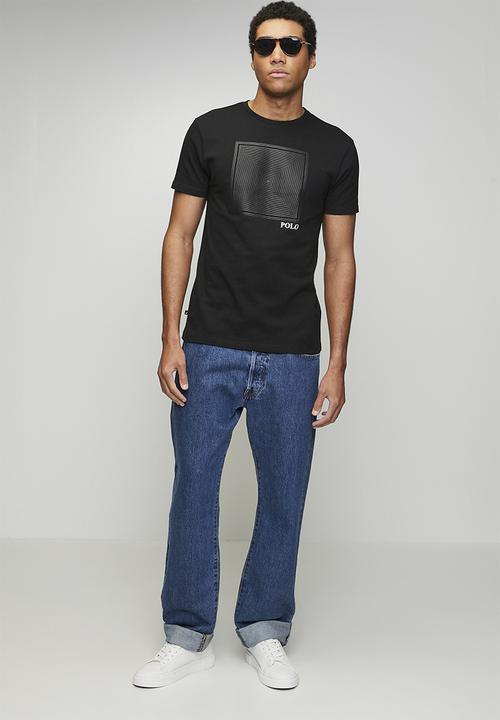 POLO - Phila Block Hd Print Ss Tee - Black