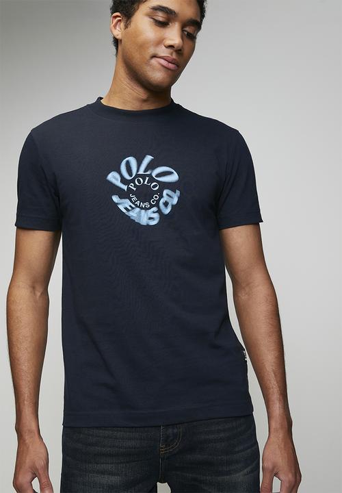 POLO - Alex Pjc Ss Spiral Logo Tee - Navy