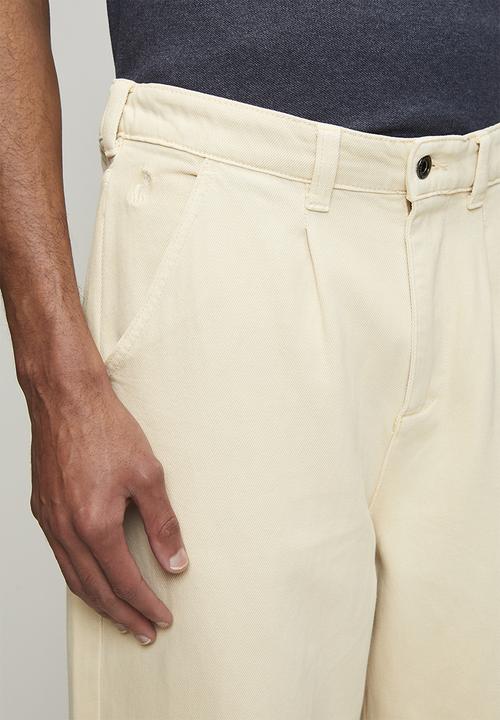 POLO - Quinton Pjc Pleated Twill Pants - Stone