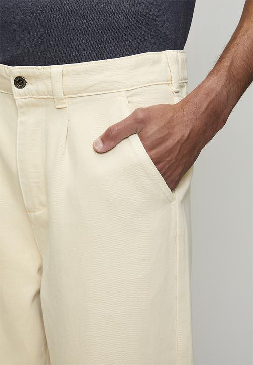 POLO - Quinton Pjc Pleated Twill Pants - Stone