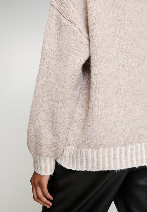 Stella Morgan - L/S Easy Wearing Melange Sweater - Cement