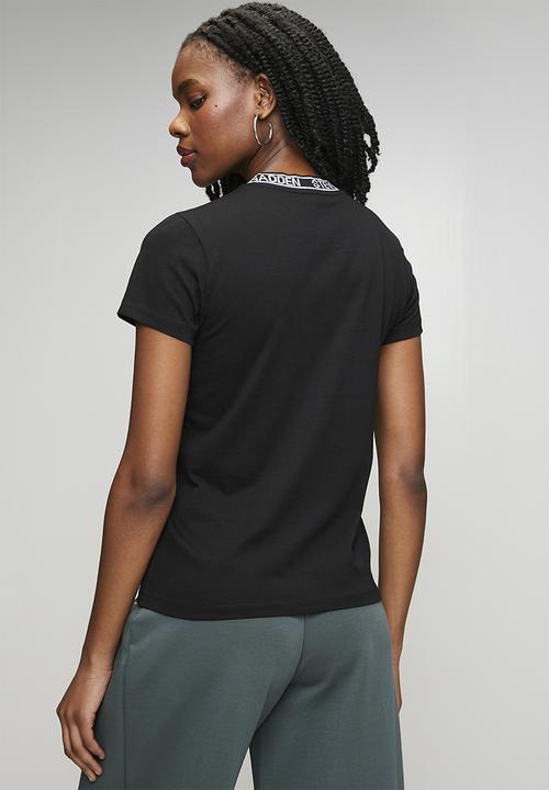 Steve Madden - Ladies cindy crew neck regular T-shirt - black