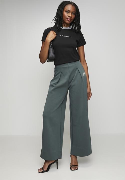 Steve Madden - Ladies cindy crew neck regular T-shirt - black