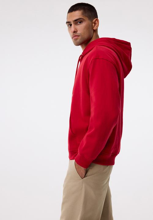 H&M - Loose fit hoodie - red