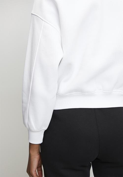 Steve Madden - Ladies clara oversized crew neck sweat - white
