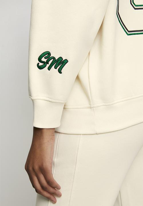 Steve Madden - Ladies anora oversized crew neck sweat - cream