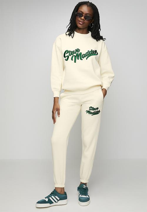 Steve Madden - Ladies anora oversized crew neck sweat - cream