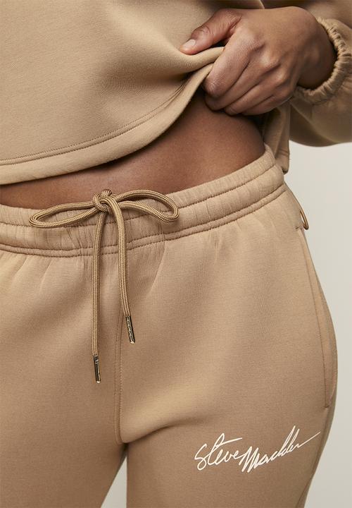 Steve Madden - Ladies brittany slim scuba jogger - mid caramel