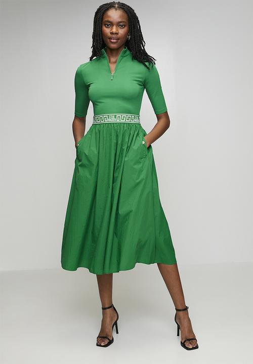 emerald green dress with pockets Emerald Green Short Sleeve 1940s Shift Dress – Pretty Kitty Fashion main image 0