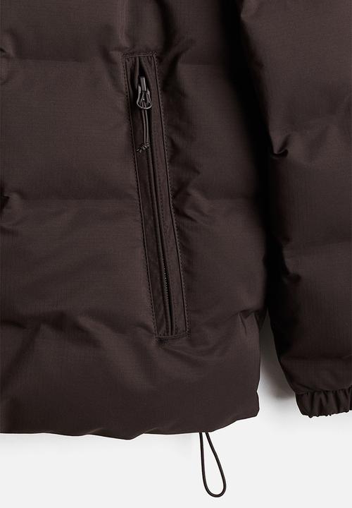 H&M - Regular fit water-repellent puffer jacket - dark brown