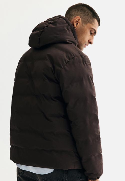 H&M - Regular fit water-repellent puffer jacket - dark brown