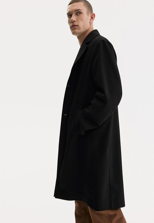 H&M - Single-breasted coat - black