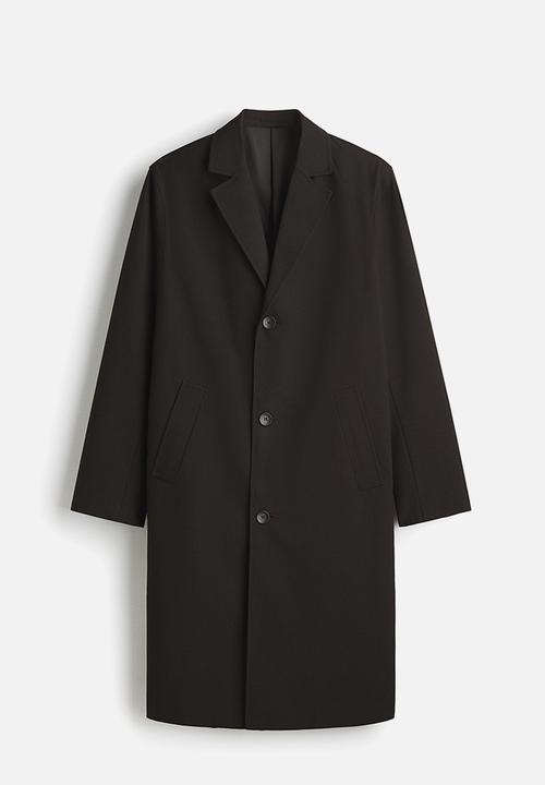 H&M - Single-breasted coat - black