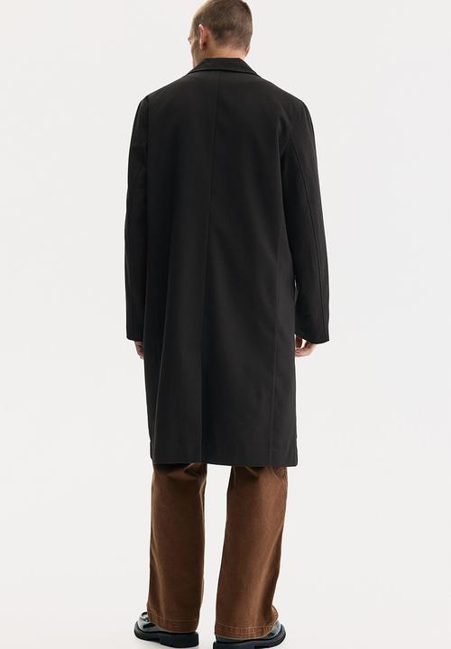 H&M - Single-breasted coat - black