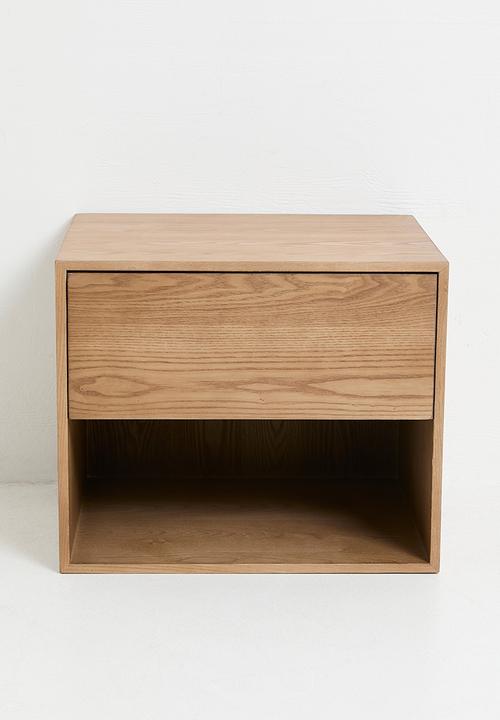 Amal Floating Bedside Table - Natural