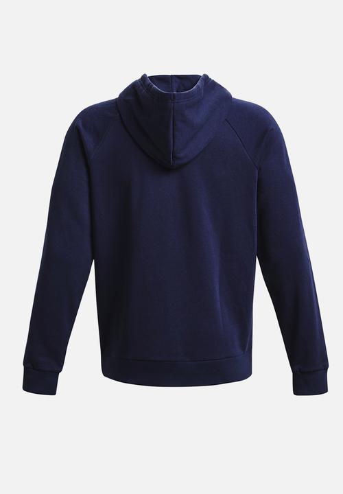 Under Armour - UA Rival Fleece Hoodie - Midnight Navy /  / White