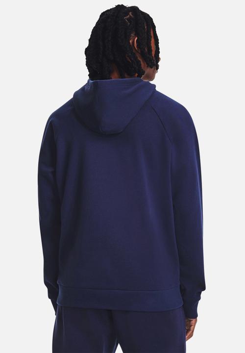 Under Armour - UA Rival Fleece Hoodie - Midnight Navy /  / White