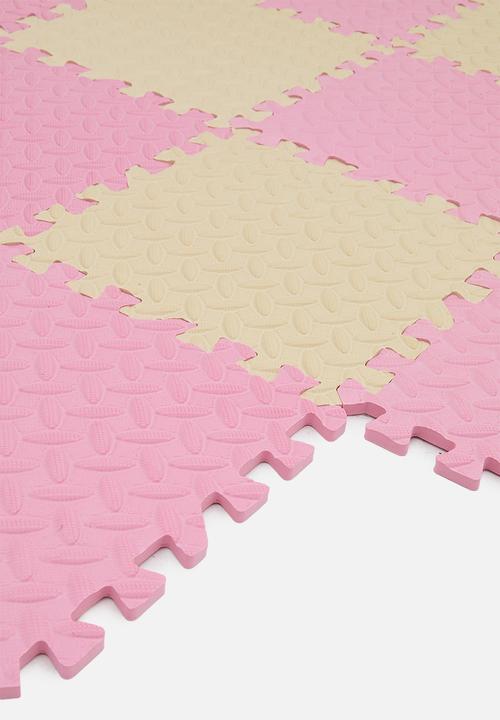 Pop Candy - Checkerboard puzzle mat - pink/beige