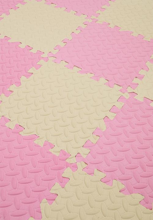 Pop Candy - Checkerboard puzzle mat - pink/beige