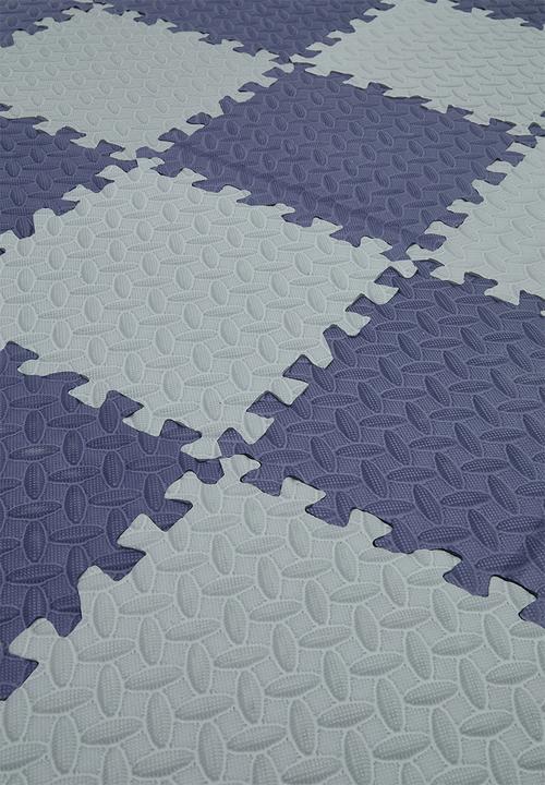 Pop Candy - Checkerboard puzzle mat - blue/grey