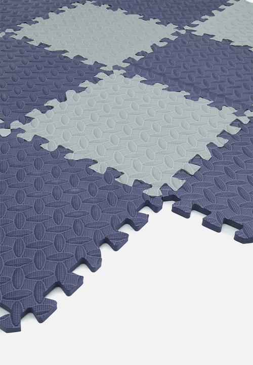 Pop Candy - Checkerboard puzzle mat - blue/grey