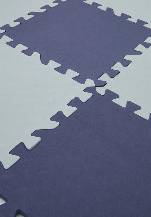 Pop Candy - Checkerboard puzzle mat - blue/grey