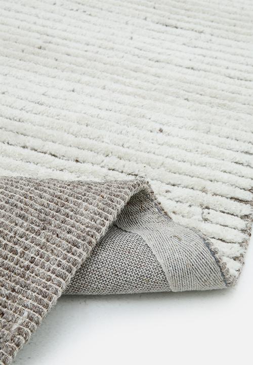 Sixth Floor - Geo Wool Tufted Rug Grey & Natural