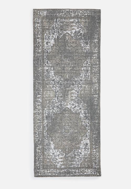 Sophia Printed Runner  Grey