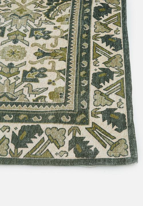 Sixth Floor - Jacquard Chenille Rug Green