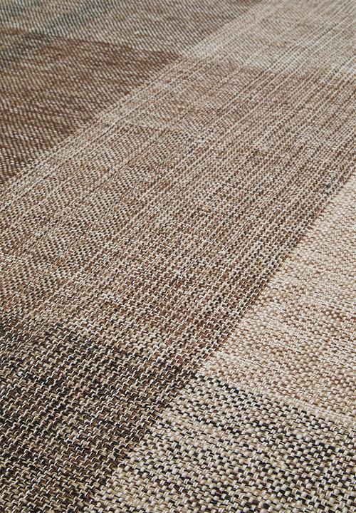 Sixth Floor - Alto Check Cotton Woven Rug Natural